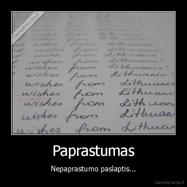 paprastumas