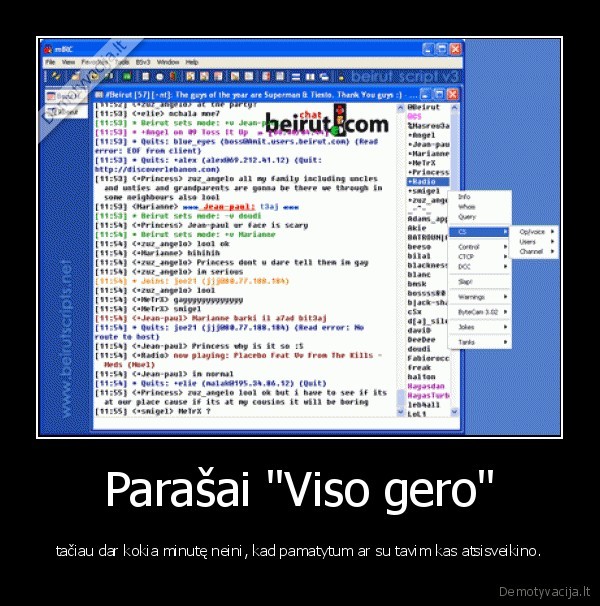 Parašai &quot;Viso gero&quot;