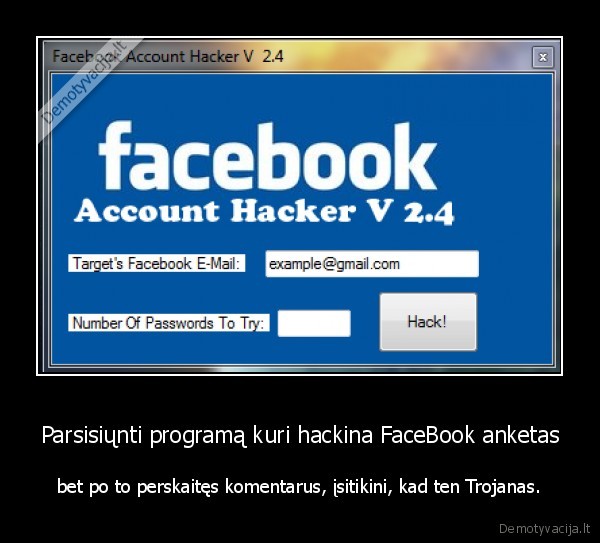 Parsisiųnti programą kuri hackina FaceBook anketas