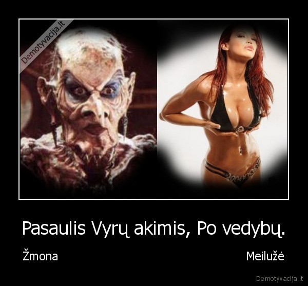 Pasaulis Vyrų akimis, Po vedybų.