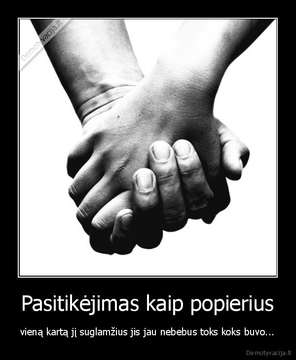 pasitikejimas, popierius