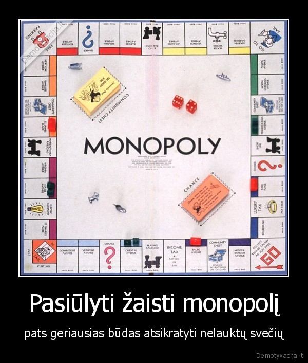 Pasiūlyti žaisti monopolį