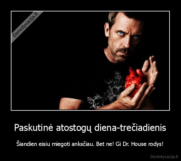 dr., house, dr.house., mokykla, atostogos, 700, zadintuvas