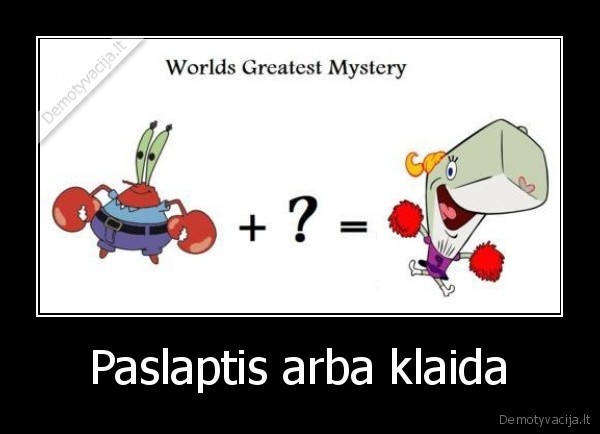 Paslaptis arba klaida