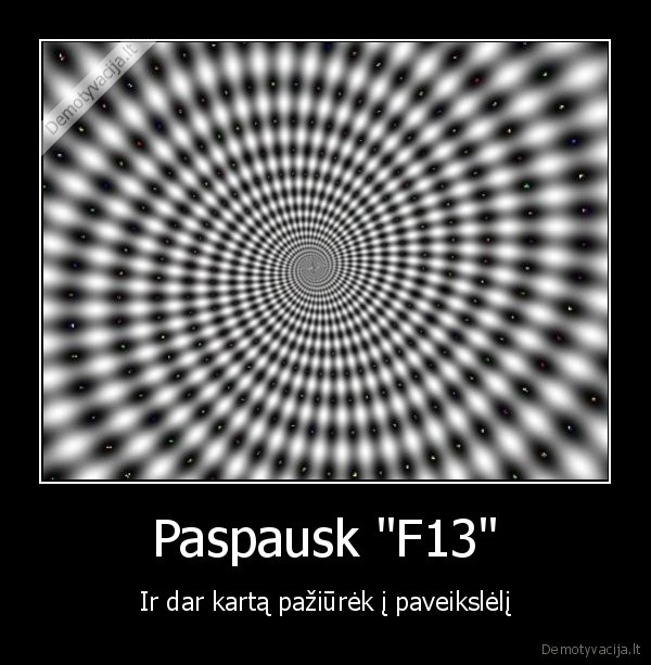 Paspausk &quot;F13&quot;