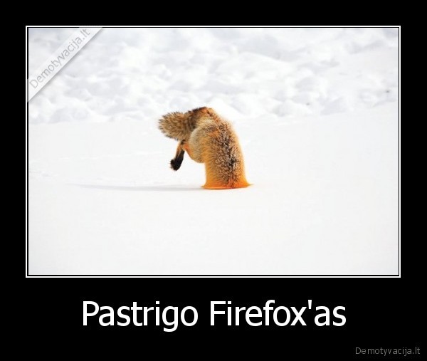 Pastrigo Firefox'as