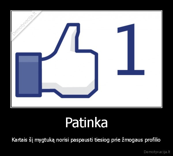 patinka, mygtukas