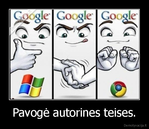 Pavogė autorines teises.