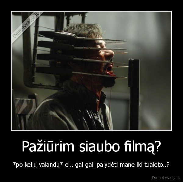 Pažiūrim siaubo filmą?