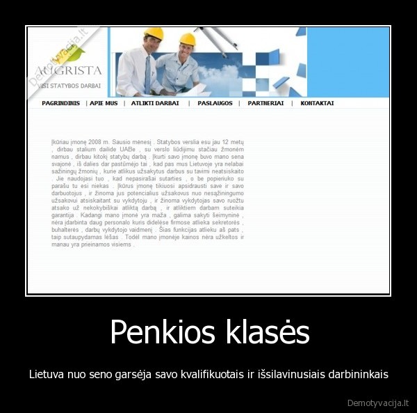 Penkios klasės