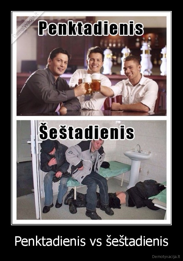 Penktadienis vs šeštadienis