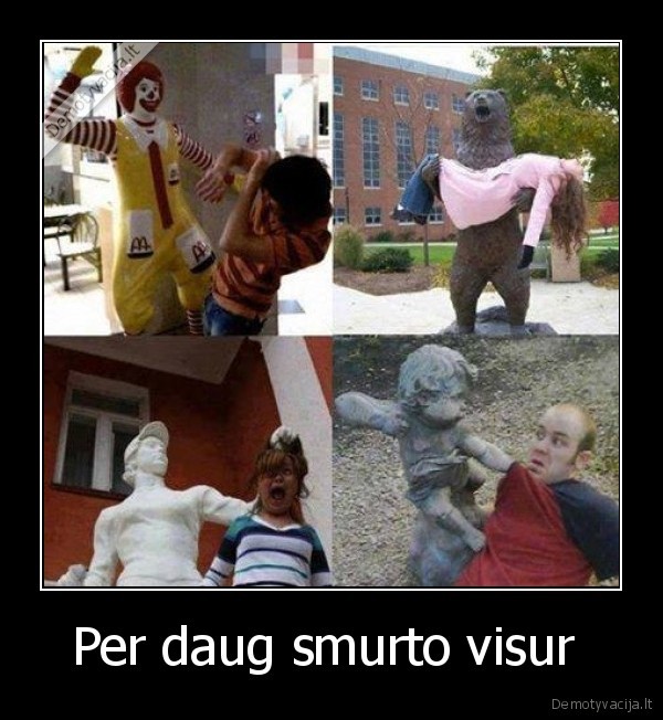 Per daug smurto visur 