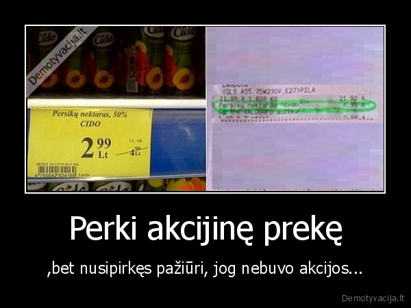 Perki akcijinę prekę