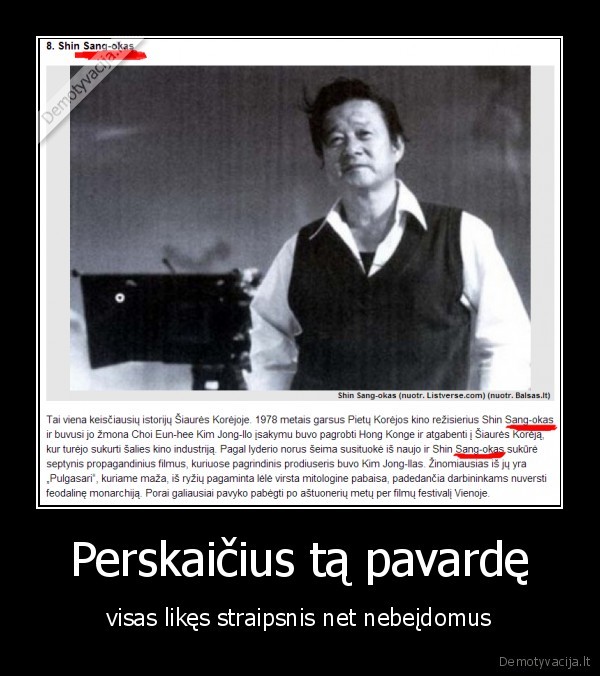 Perskaičius tą pavardę