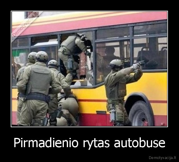 Pirmadienio rytas autobuse