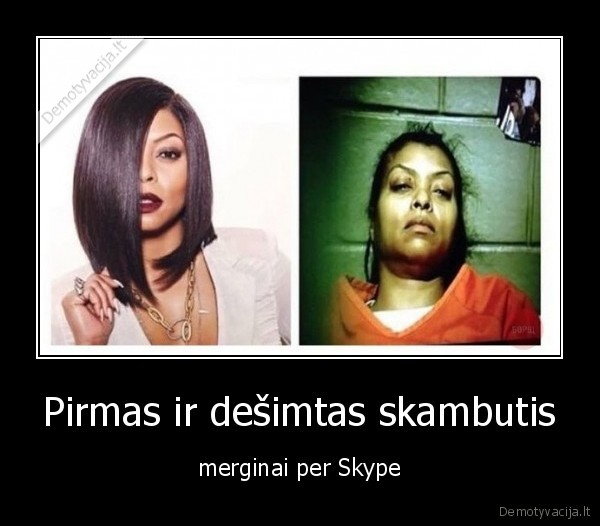 mergina,skype,skambutis