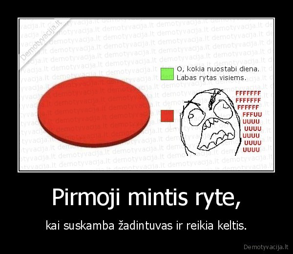 Pirmoji mintis ryte,