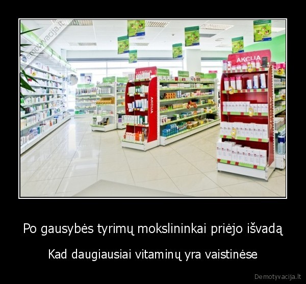 mokslas,tyrimai,vitaminai,vaistines