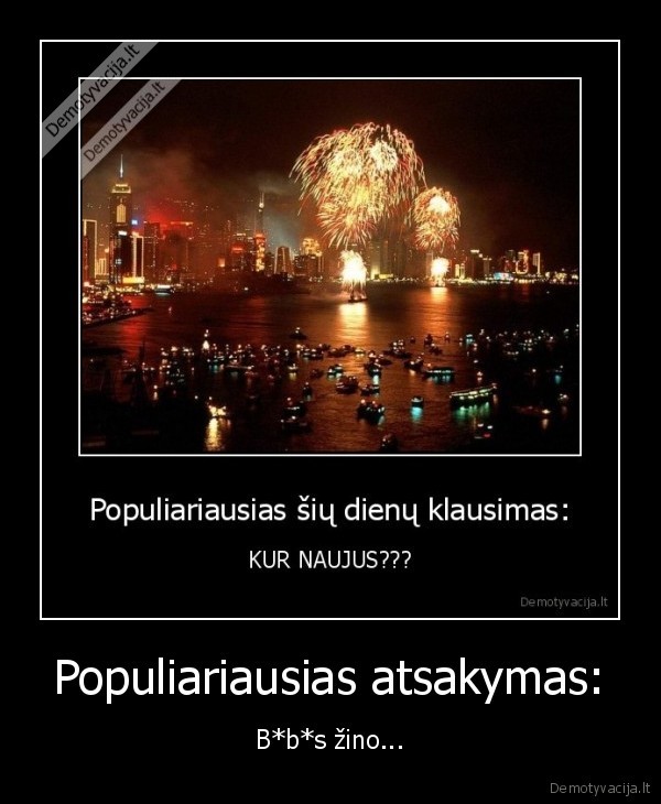 Populiariausias atsakymas: