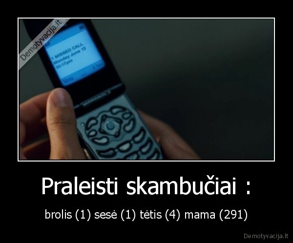 skambuciai,erzina,telefonas,mama,brolis,tetis,sesuo