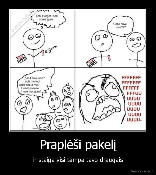 Praplėši pakelį