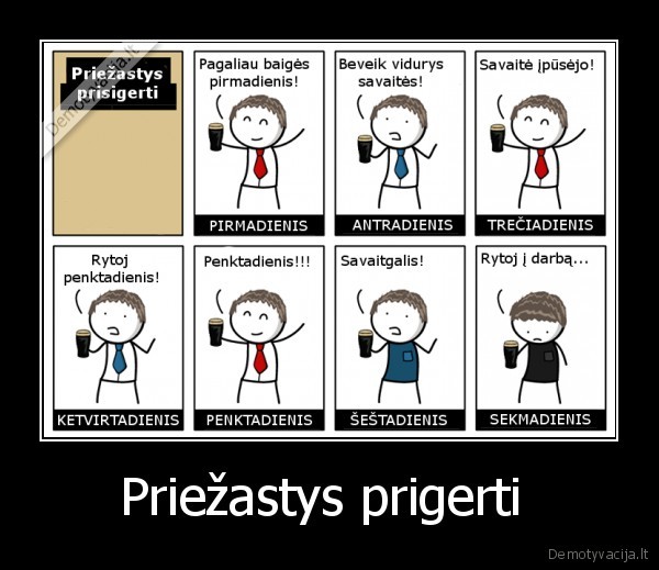 Priežastys prigerti 