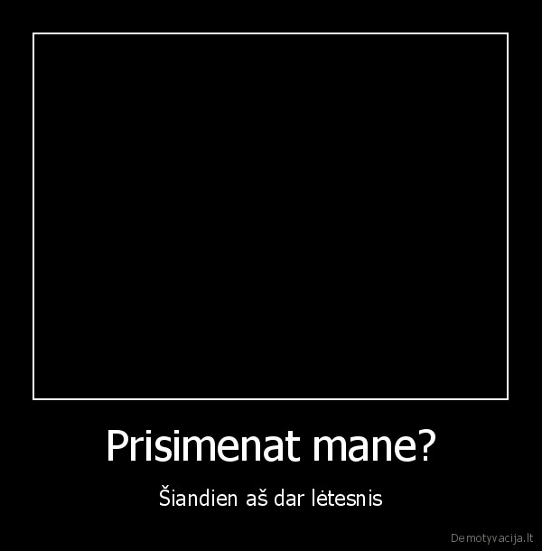 Prisimenat mane?