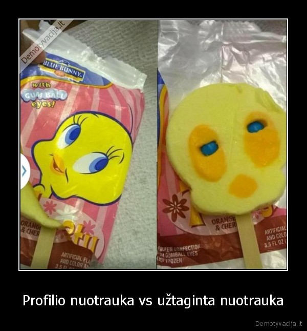 Profilio nuotrauka vs užtaginta nuotrauka