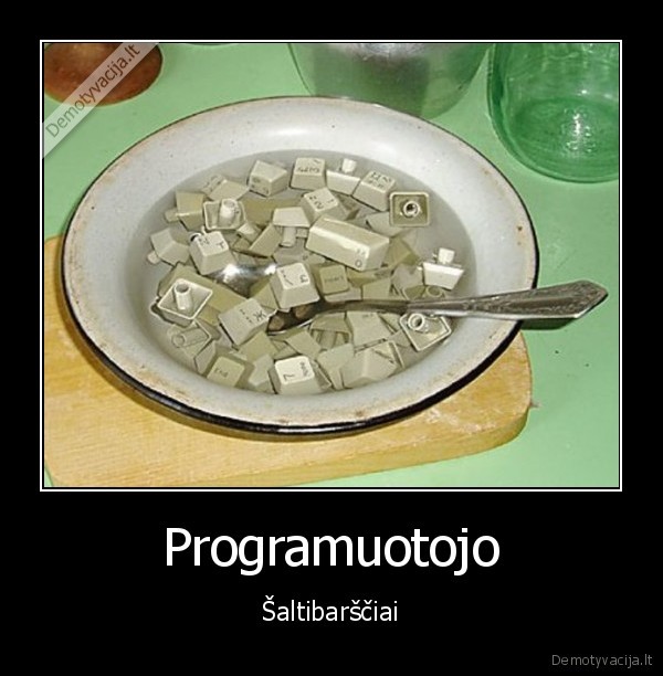 saltibarciai,programuotojo, maistas