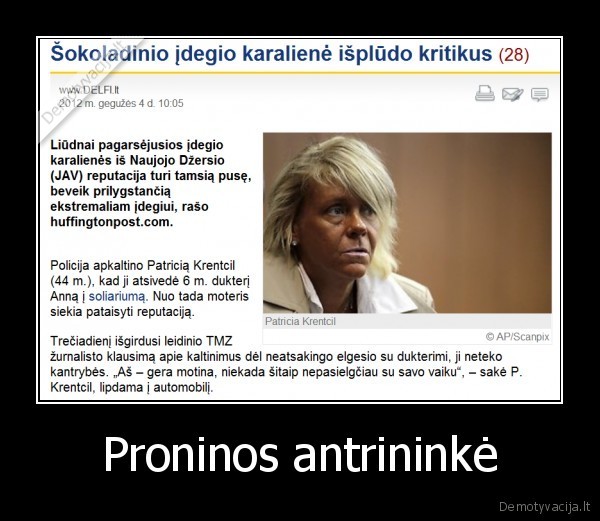 Proninos antrininkė