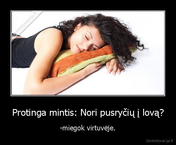 Protinga mintis: Nori pusryčių į lovą?