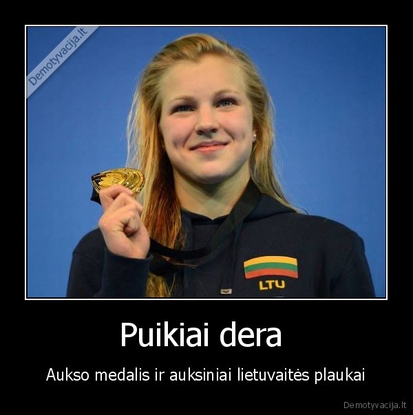 ruta, meilutyte, iskovoja, aukso, medali,sportas,lietuva