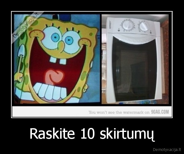 Raskite 10 skirtumų