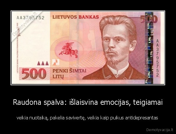 Raudona spalva: išlaisvina emocijas, teigiamai