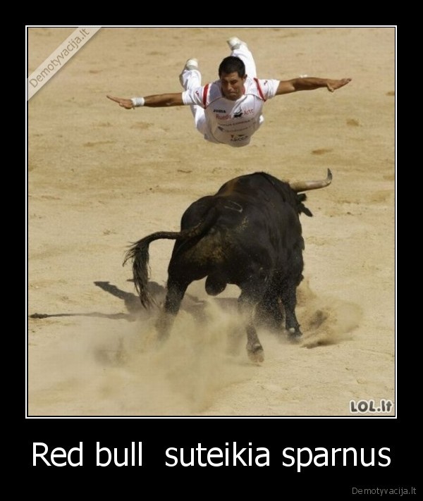 Red bull  suteikia sparnus