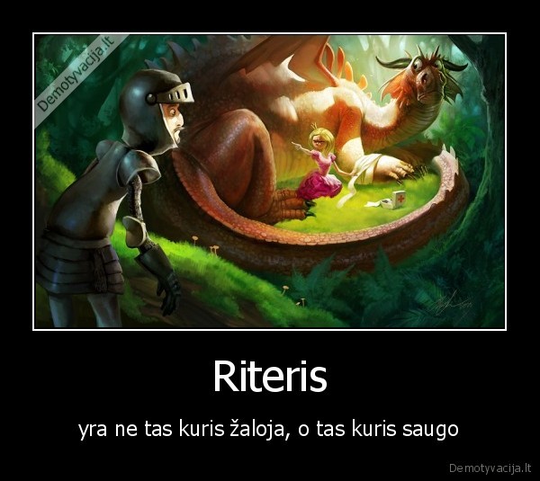 riteris, dragonas, princese