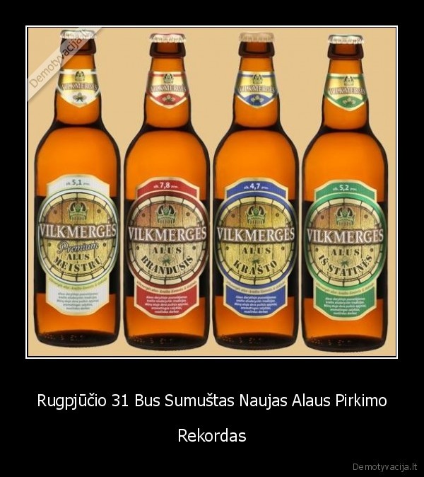 Rugpjūčio 31 Bus Sumuštas Naujas Alaus Pirkimo