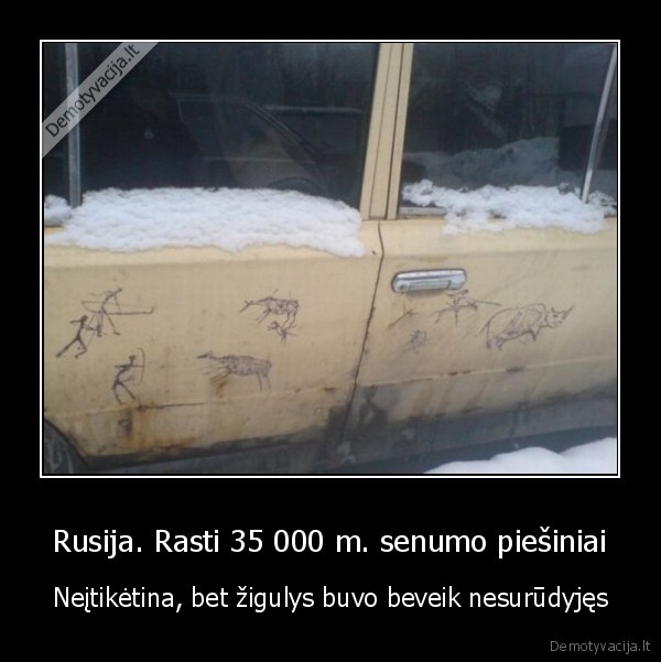 Rusija. Rasti 35 000 m. senumo piešiniai