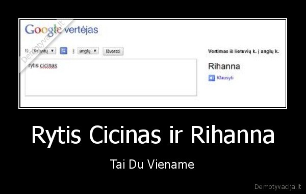 rihanna,rytis, cicinas