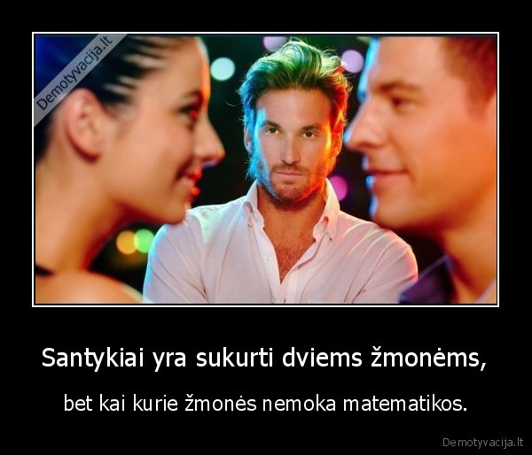 santykiai,zmones,matematika