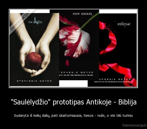 &quot;Saulėlydžio&quot; prototipas Antikoje - Biblija