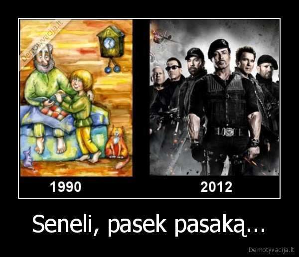 Seneli, pasek pasaką...