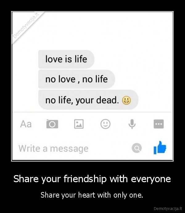 Share your friendship with everyone