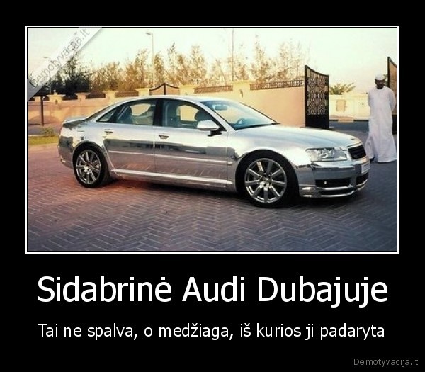 Sidabrinė Audi Dubajuje