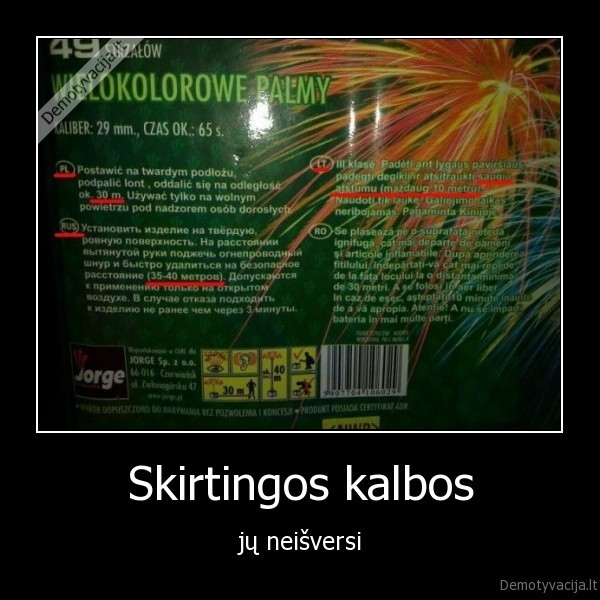 Skirtingos kalbos