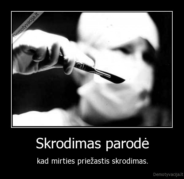 Skrodimas parodė