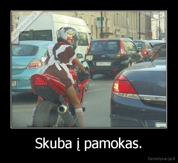 Skuba į pamokas.