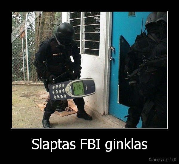 Slaptas FBI ginklas