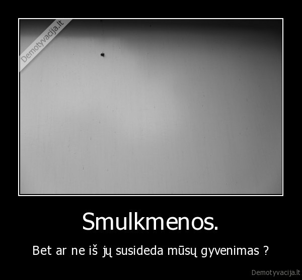 Smulkmenos.