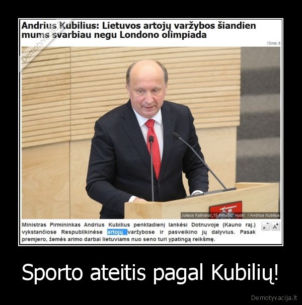 Sporto ateitis pagal Kubilių!